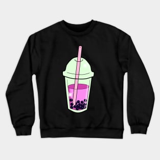 Pink bubbletea Crewneck Sweatshirt